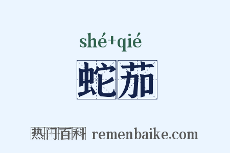 蛇茄是什么意思的图片